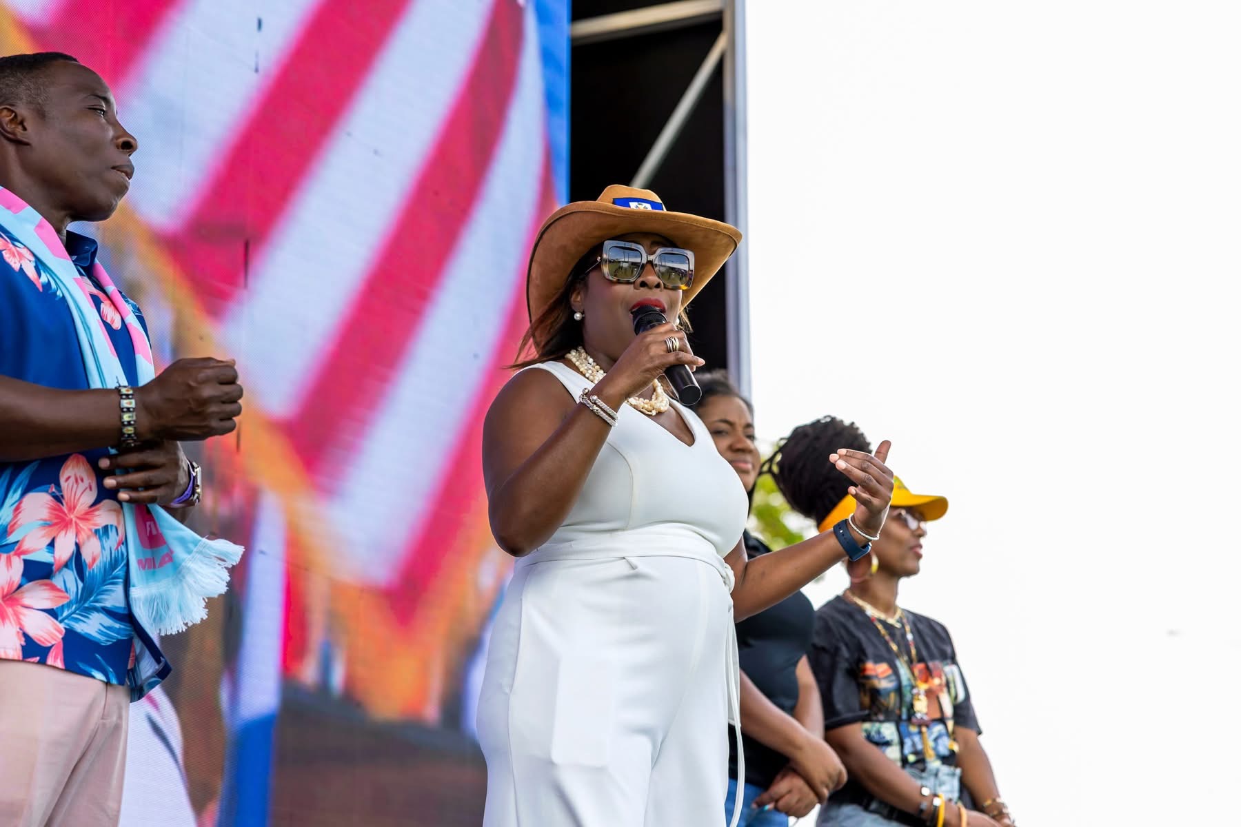 Councilwoman Mary Estimé-Irvin at a District 3 community celebration